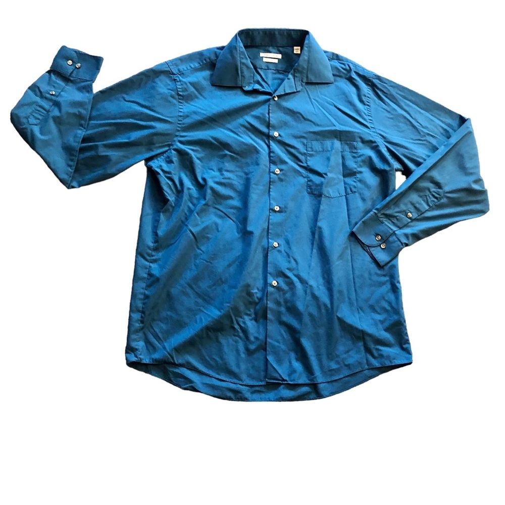 Van Heusen Regular Fit Button Down Shirt Size Large